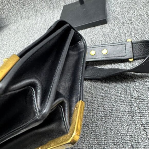 Prada Cahier Black Leather Shoulder Bag 835-031125 - Picture 8 of 16